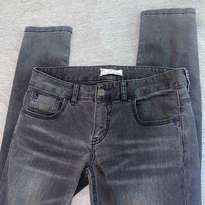 Free People Charcoal Skinny Jeans